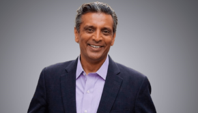 Raj Subramaniam, FedEx President and CEO, at a corporate event